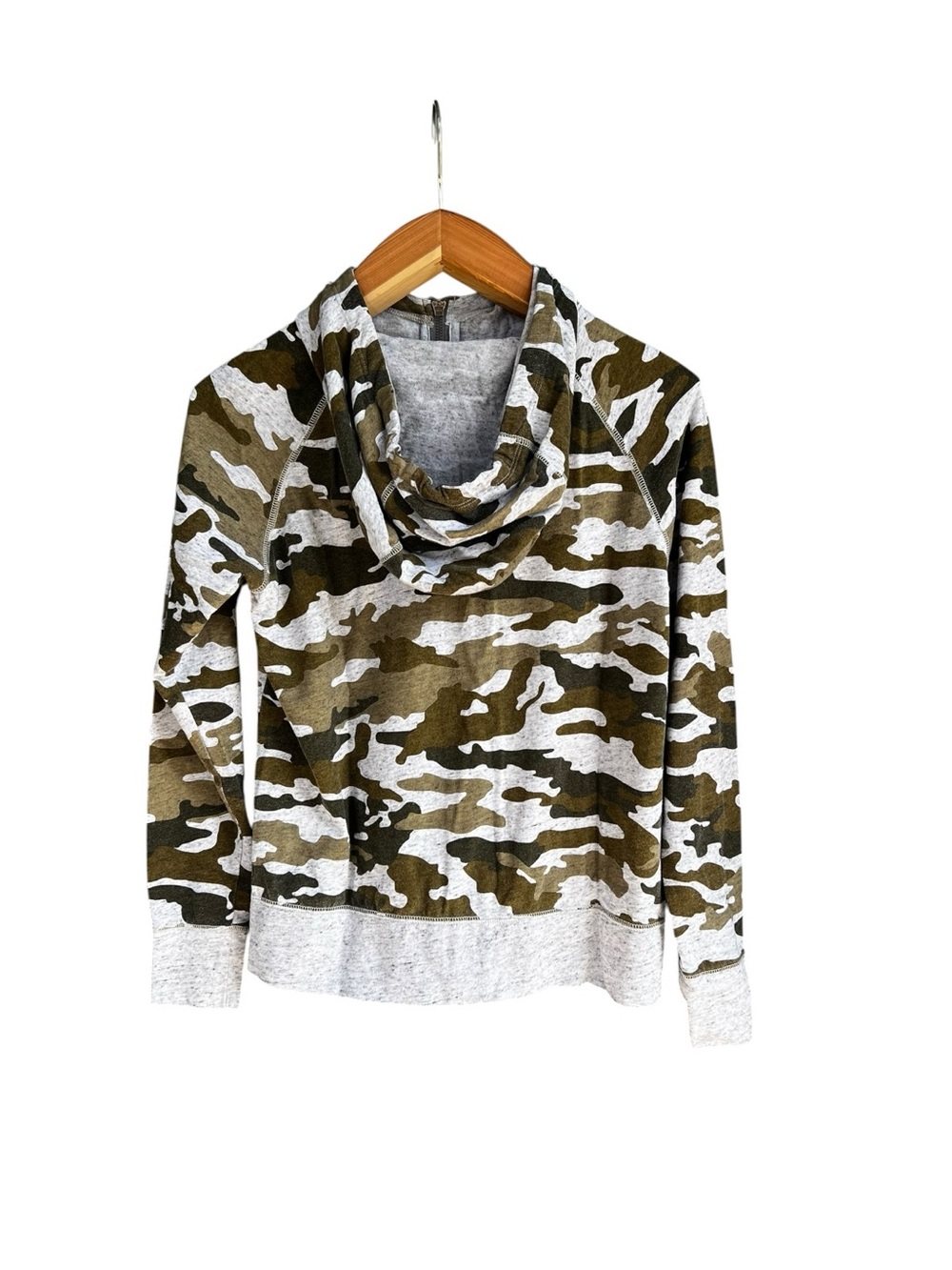 Nike Gym Vintage Camo Full Zip Hoodie Jacket Womens Small Green Black Y2K - Picture 6 of 13